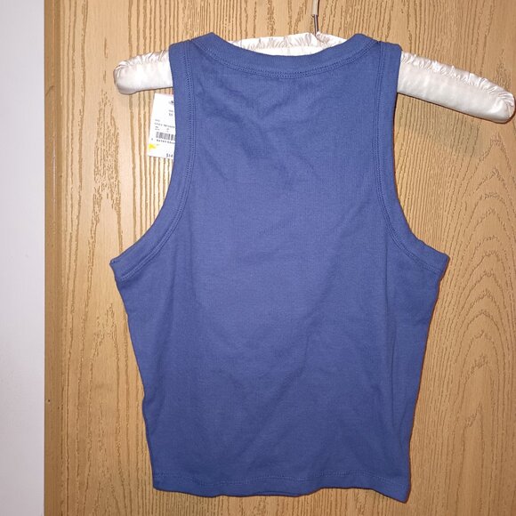 NEW Women's Claude Monet Graphic Tank Top - Navy Blue XS - Picture 6 of 8